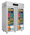 BL18-G-UK || 2 Galss Doors Vertical Deep Freezer